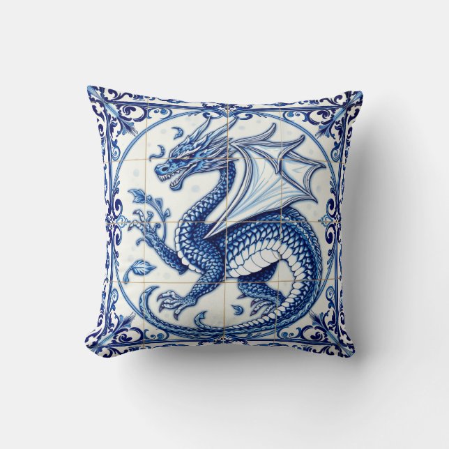 almohada de dragón de luna zafiro (Anverso)
