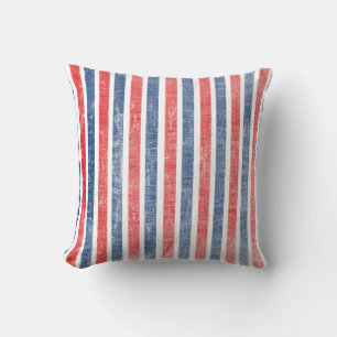 Almohada de efecto aleteado rojo blanco y azul a r