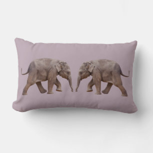 Almohada de elefante bebé (rosa polvoriento)