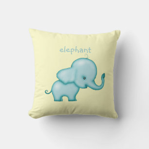 Almohada de elefante lindo para guardería o cuarto
