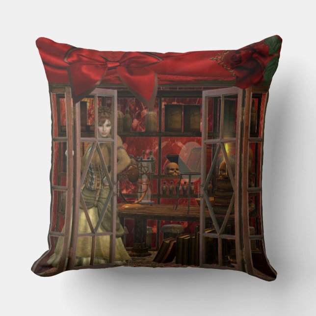 almohada de elementos de la era del Punk de vapor. (Anverso)