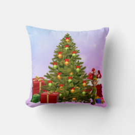 Almohada de Elfo del Árbol de Navidad y Regalos