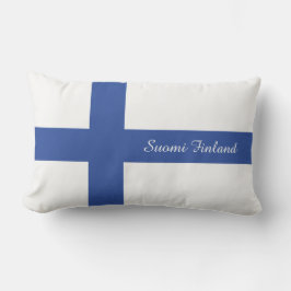 Almohada de encargo de la bandera del texto de