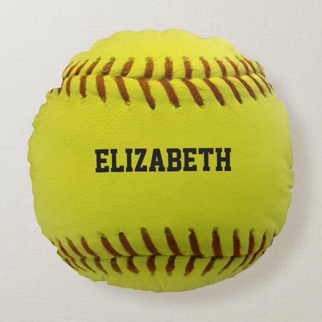 Almohada de encargo de la bola del softball (Anverso)