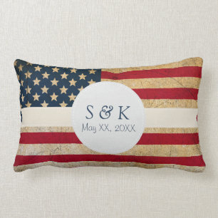 Almohada de encargo de la fecha de la boda del