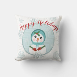 Almohada de encargo de la mujer de la nieve del