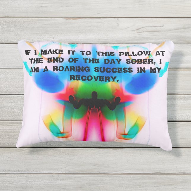 Almohada de encargo de la sobriedad del acento, (Reverso)