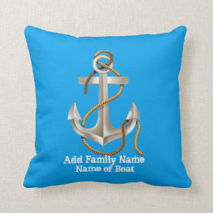 Almohada de encargo del ancla para el regalo del