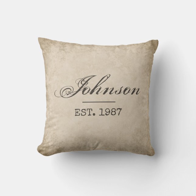 Almohada de encargo del cortijo, su apellido y (Anverso)
