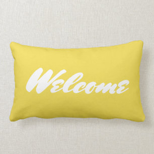 Almohada de encargo del Lumbar del amarillo de la