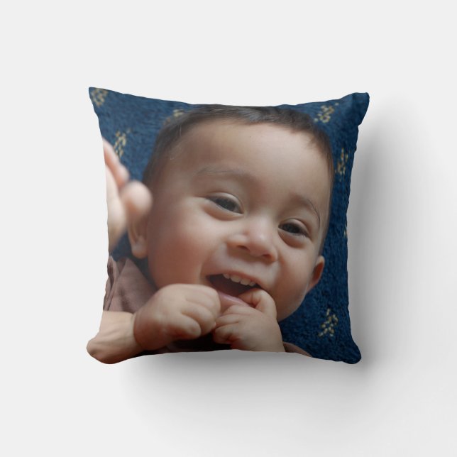 Almohada de encargo personalizada de la foto (Anverso)
