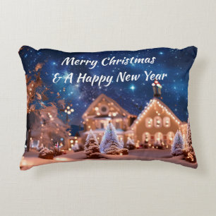 Almohada De Énfasis Con Una Escena De Navidades Al