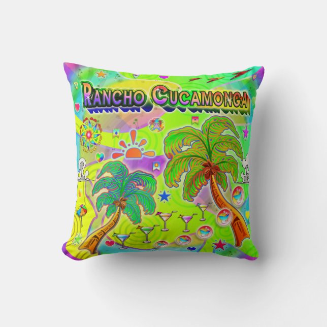 Almohada de enfoque mental de Rancho Cucamonga (Anverso)