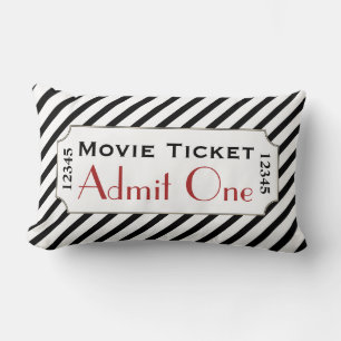 Almohada de entrada de cine a rayas