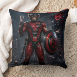 Almohada de escudo de héroe munkus/throw de superh