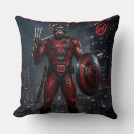 Almohada de escudo de héroe munkus/throw de superh