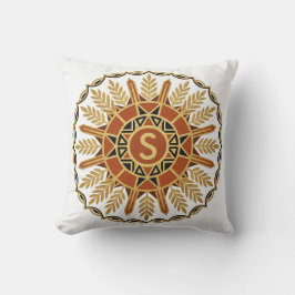 Almohada de Escudo Ornamental Afrohemiano Personal