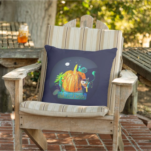 Almohada de espíritu de calabaza - Halloween Anima (Silla)