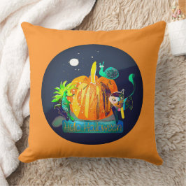 Almohada de espíritu de calabaza - Halloween Anima