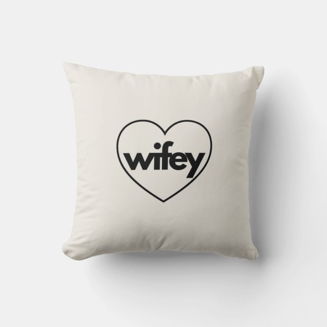 Almohada de Esposa / Esposa / Moderna Minimalista (Anverso)