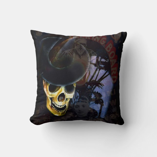Almohada de esqueleto de tablero parlante de Hallo (Anverso)