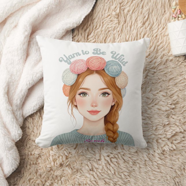 Almohada de estambre personalizada para ser salvaj (Manta)