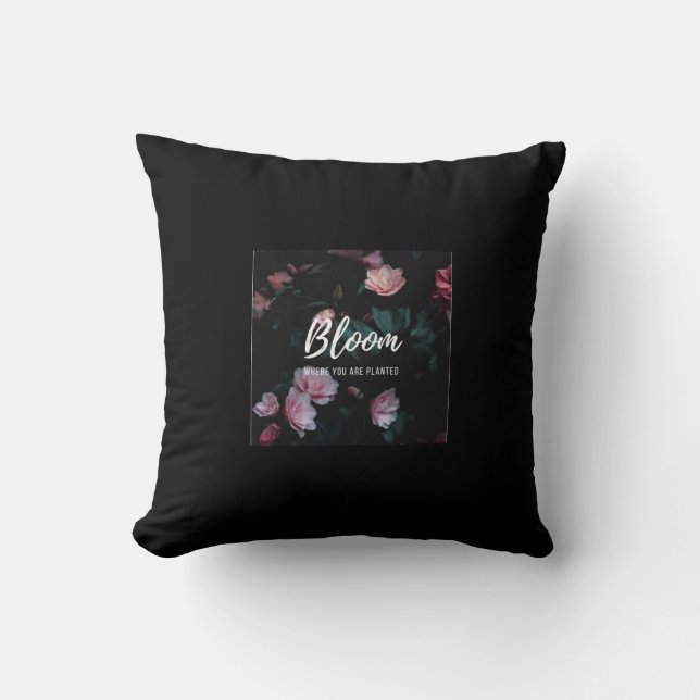 almohada de estampado de flores blandas Petales (Anverso)