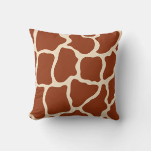 Almohada de estampado de jirafa