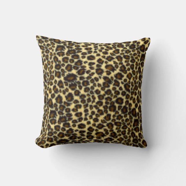 Almohada de estampado de leopardo (Anverso)