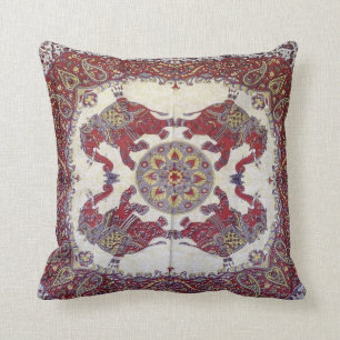 Almohada de estampado indio
