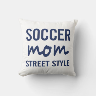 Almohada de estilo callejero de mamá futbolera