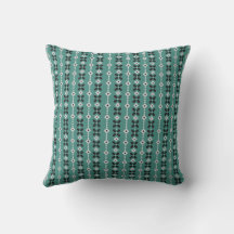 almohada de estilo vintage verde