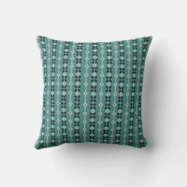 almohada de estilo vintage verde