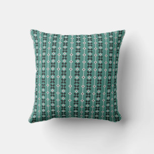 almohada de estilo vintage verde