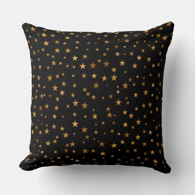 Almohada de Estrellas Doradas de Interior (Anverso)