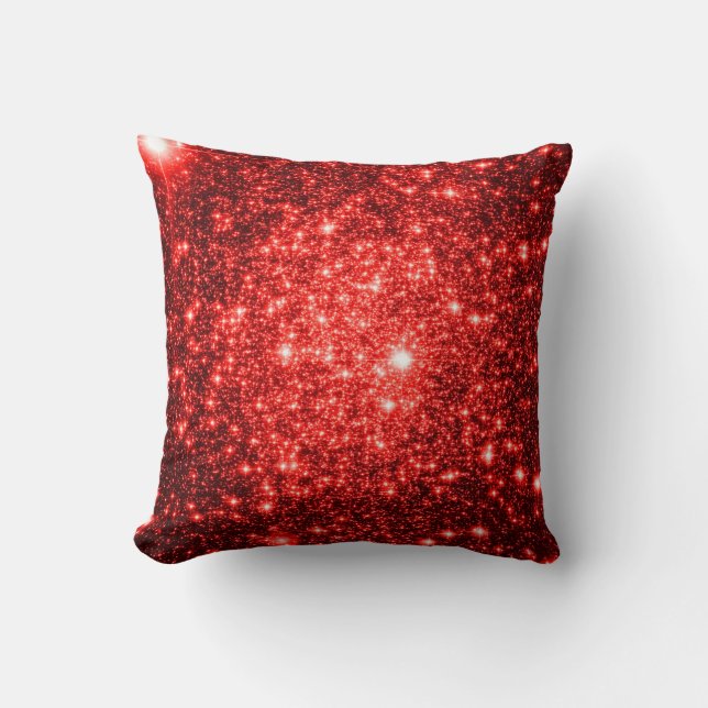 Almohada de Estrellas Rubí Rojas (Anverso)