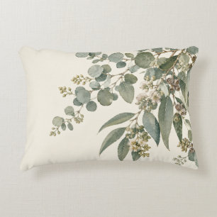 Almohada de eucalipto verde plateado