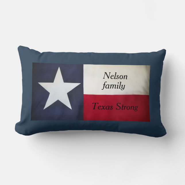 almohada de familia fuerte de Texas (Anverso)