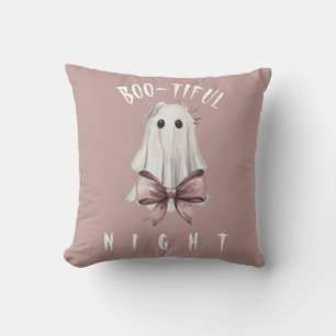 Almohada de fantasma de Halloween Pink Coquette