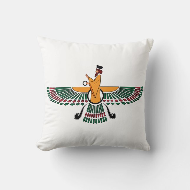 Almohada de Farvahar del persa (Anverso)