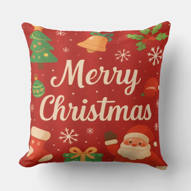 Almohada de Feliz Navidad (Anverso)