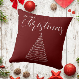 Almohada de Feliz Navidad de Borgoña