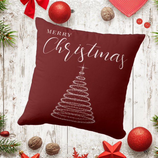 Almohada de Feliz Navidad de Borgoña (Subido por el creador)