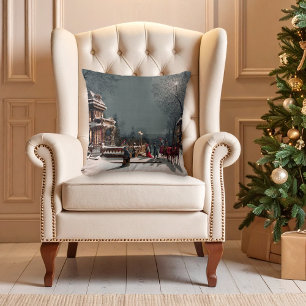 Almohada de fiesta de Navidad Victoriana