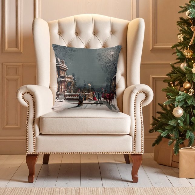 Almohada de fiesta de Navidad Victoriana (Subido por el creador)