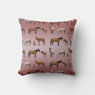 Almohada de fiesta de ponis (mezcla rosa polvorien