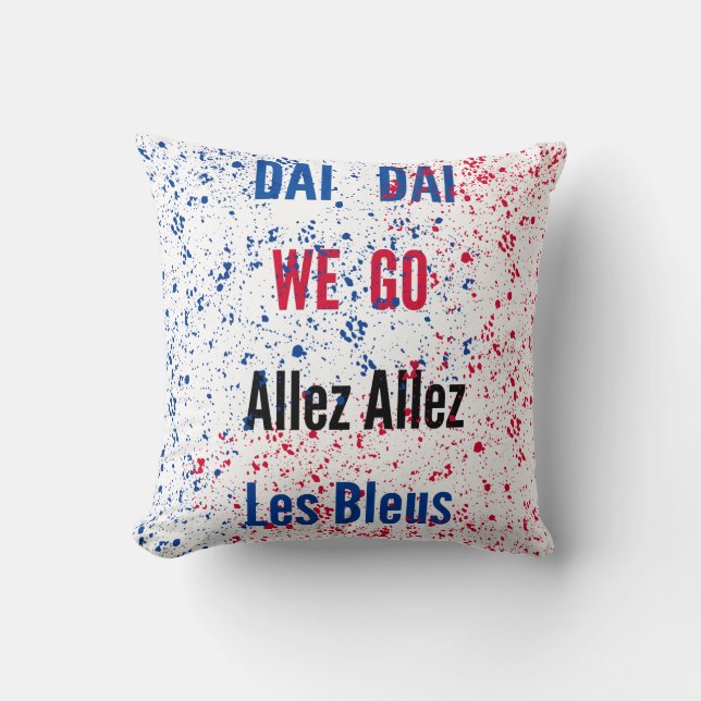 Almohada de fiesta familiar para aficionados al fú (Anverso)
