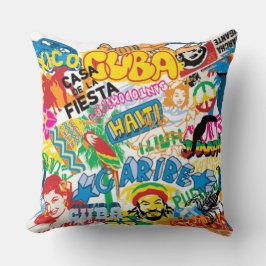 Almohada de fiesta tropical