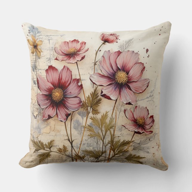 almohada de flor, almohada floral, regalo para ell (Anverso)