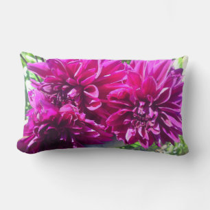 Almohada de Flor de Dalia Púrpura
